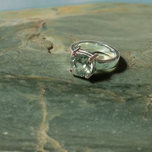 
                  
                    Prasiolite (Green Amethyst) Square Ring
                  
                