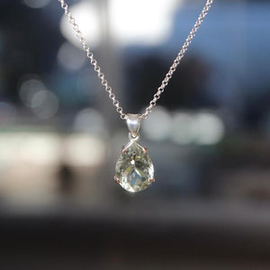 
                  
                    Prasiolite (Green Amethyst) Teardrop Pendant
                  
                