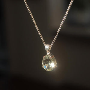 
                  
                    Prasiolite (Green Amethyst) Teardrop Pendant
                  
                