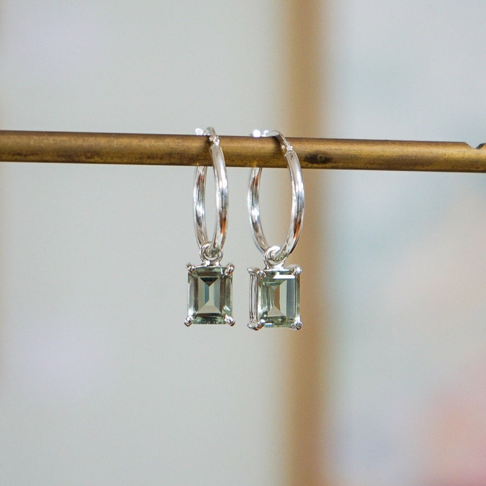 
                  
                    Prasiolite (Green Amethyst) Earrings in Sterling Silver
                  
                