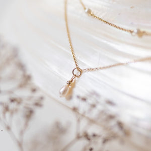 
                  
                    Single Pearl Necklace - Gold
                  
                