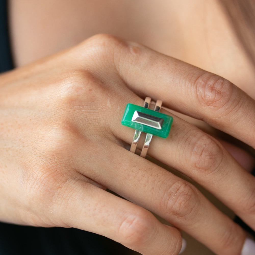Chrysoprase Summit Ring